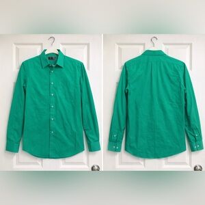 Express 1MX Men's Vibrant Green Casual Shirt- Modern Fit - LG 16-16.5